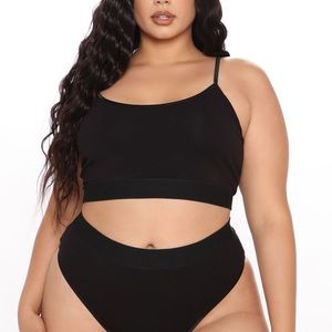 Fashion Nova Lazy Sunday Bra and Thong Set